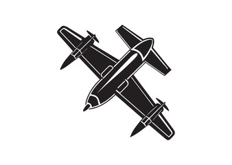 War Plane Silhouette Vector
