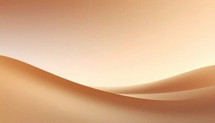 Flowing sand dunes desert landscape abstract background warm tones horizon view serenity and calmness