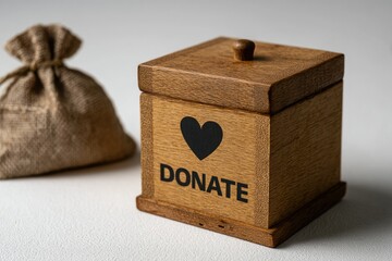 Wooden Donation Box: Rustic Charm, Heartfelt Giving