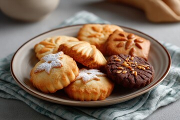 Delicious Homemade Cookies: A Rustic and Warm Holiday Baking Collection