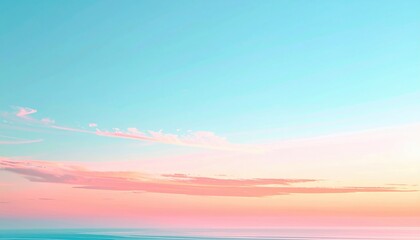 Obraz premium Captivating sunset over tranquil ocean coastal landscape aerial view peaceful serenity