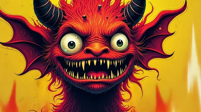 Devil face smile