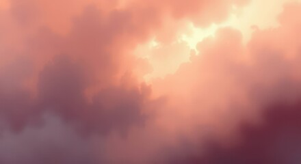 Naklejka premium Atmospheric pink clouds background texture sky sunset sunrise nature wallpaper art