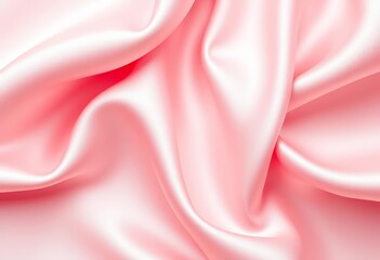 Luxurious light pink satin silk with elegant, wavy texture Abstract background with copy space, cloth, beautiful