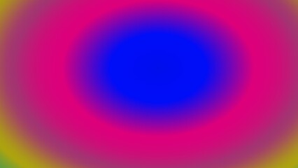 Vibrant concentric circles of blurred color, featuring a central blue circle surrounded by pink and transitioning outwards to yellow-green hues