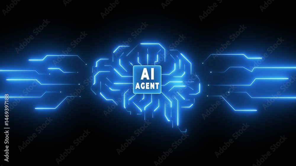 Wall mural multi agent ai systems concept on transparent background. ai driven solutions streamline workflows, 