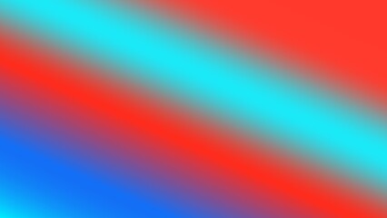 Abstract diagonal gradient of vibrant red, cyan, and blue hues