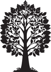 Fototapeta premium tree silhouette vector