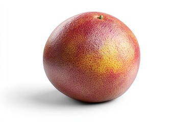 Freshly Harvested Red and Yellow Pear Fruit on White Background