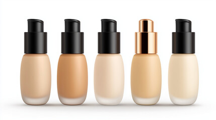 A set of tubes with face foundation.