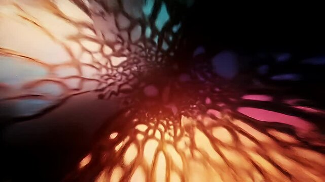 Abstract swirling, colorful, organic patterns