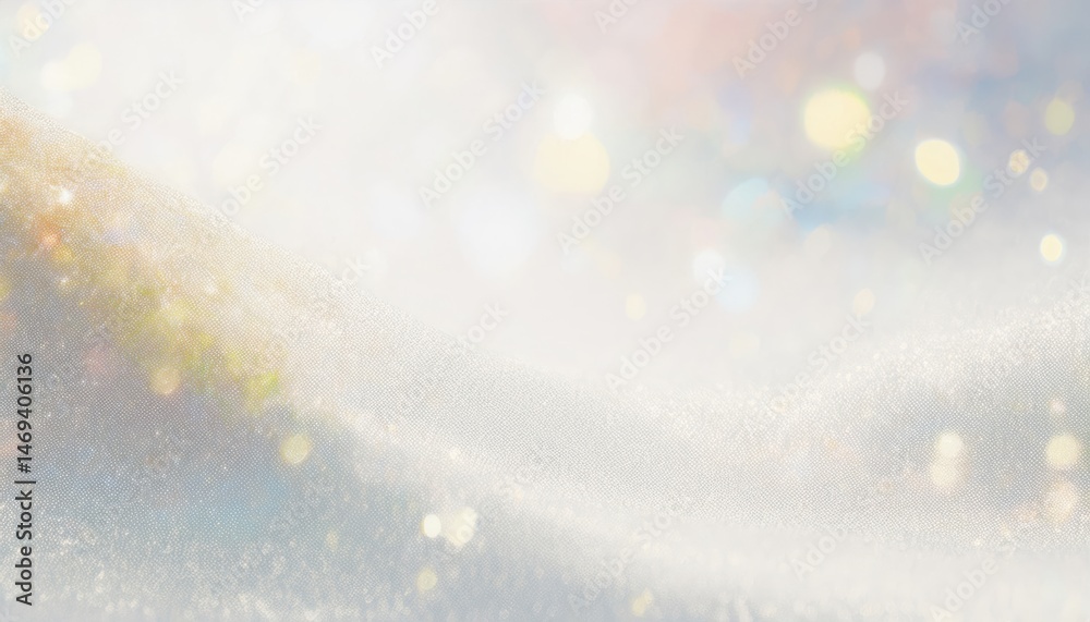 Aufkleber soft shimmering pastel bokeh background with subtle light flares and glitter texture for elegant web