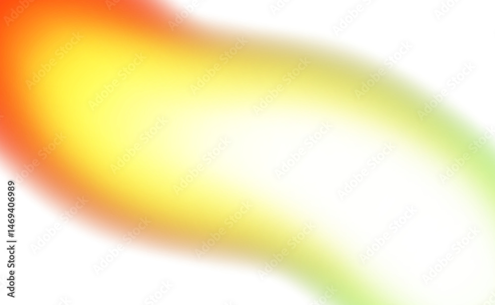 Wall mural abstract glowing color gradients shape effect on transparent background. vibrant multicolored blurre