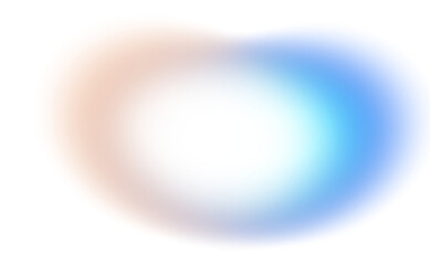 Abstract glowing color gradients shape effect on transparent background. Vibrant multicolored blurred gradient shaped effect background used for graphics use. Glowing neon colors effect, grungy.