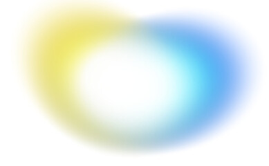 Abstract glowing color gradients shape effect on transparent background. Vibrant multicolored blurred gradient shaped effect background used for graphics use. Glowing neon colors effect, grungy.