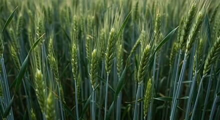 Obraz premium Green Wheat Field