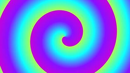 Hypnotic swirling gradient in vibrant neon hues