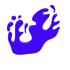 Fluid splash abstract. Water splash silhuettes set vector illustration, Colorful water splash vector silhouettes