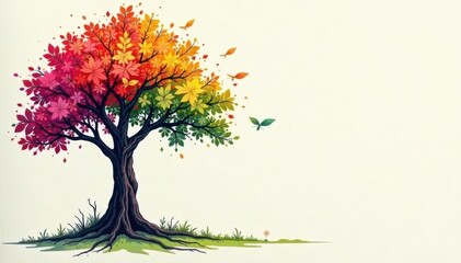 Obraz premium Hand-drawn tree sketch, arrows pointing branches, design frames , template, texture, visual