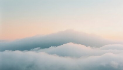 Obraz premium Cloud Layers Aerial View at Sunrise