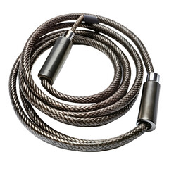 carbon fiber jump rope on white handles visible
