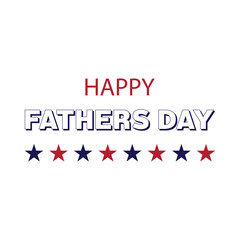 Happy Father's day calligraphy greeting card. Modern vector brush calligraphy. Happy Father's Day typography design, hand drawn lettering. Brush pen holiday lettering isolated on white background.