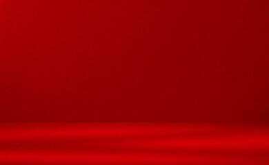 Red background studio backdrop with textured wall and floor, ideal for product display, photography, or social media posts and banner designs.

