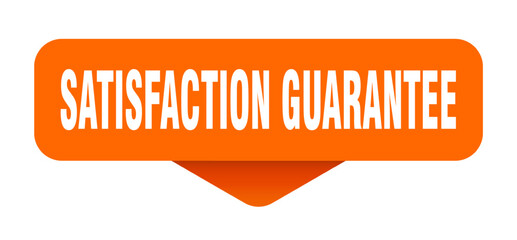 satisfaction guarantee sticker. satisfaction guarantee sign on transparent background