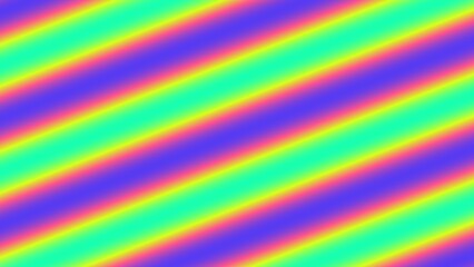Diagonal rainbow gradient stripes on purple background
