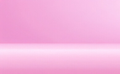 Fototapeta premium Pink and white background studio backdrop with textured wall and floor, perfect for product display, photography, or social media posts and banner designs.
