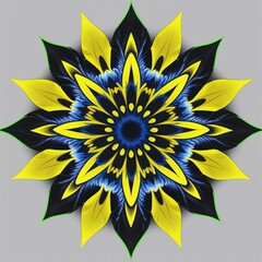 Sharp Edged Mandala Illustration for Art Projects