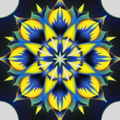 Eye-Catching Geometric Mandala for Digital Use