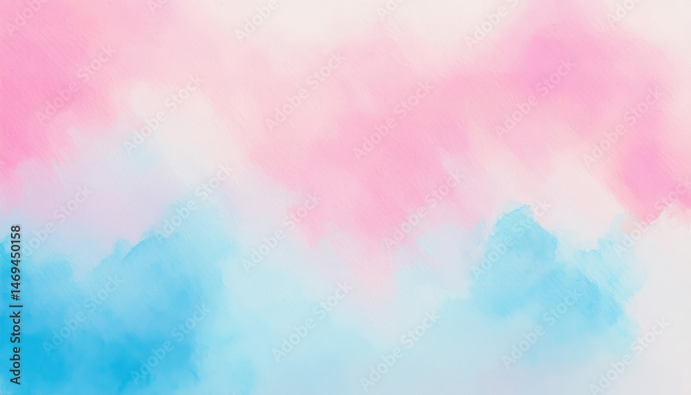 Aufkleber  soft pastel watercolor background with diagonal pink blue and cream gradient for web design print branding or feminine abstract layout