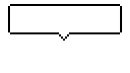 シンプルな吹き出しのドット絵