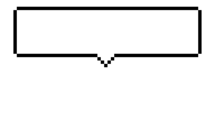 シンプルな吹き出しのドット絵