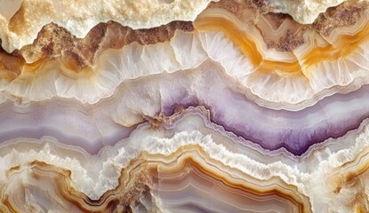 Intricate banded agate