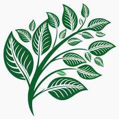 green leaves vector