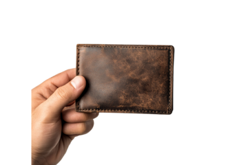 Man hand open wallet