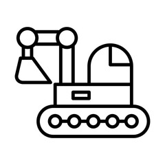 Backhoe icon design