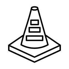 Construction Cone icon design
