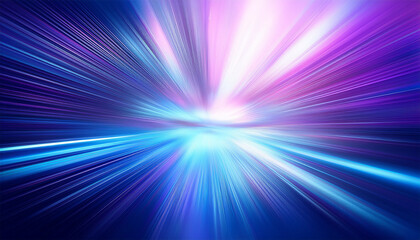 Obraz premium abstract blurred lights and rays in vibrant blue and purple tones background