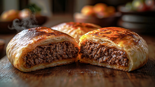 Classic belyash with meat