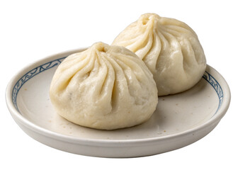 Dumpling isolated on a transparent background.