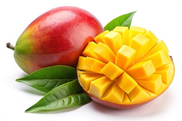 mango on white background