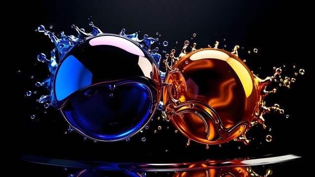 Chromium Liquid Orb Collision