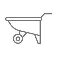 Wheelbarrow icon design