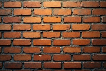 Obraz premium Repeating brick wall, aged texture, varying shades , rough, repeating