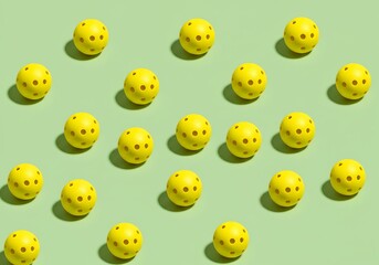 Obraz premium Sunny Side Up Pickleballs AI Generated