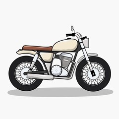 Obraz premium vector illustration of a motorcycle