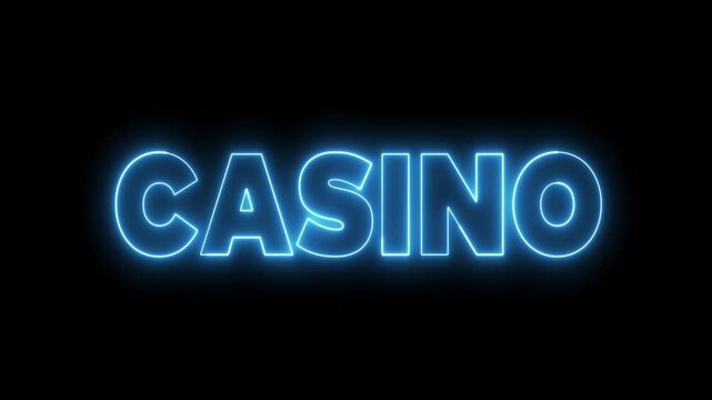 3840x2160. Casiono neon sign. Neon sign casino. Casino letter neon logo animation. 